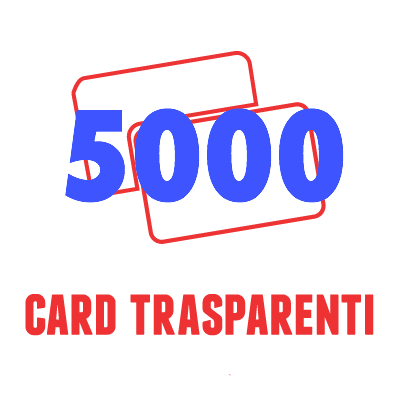 5000 Card Trasparenti